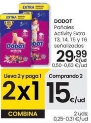 Oferta de Dodot - Pañales Activity Extra T3, T4, T5 Y T6 Señalizados por 29,99€ en Eroski