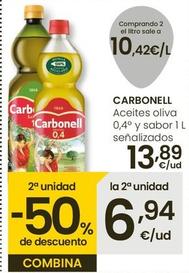 Oferta de Carbonell - Aceites Oliva 0.4° Sabor por 13,89€ en Eroski