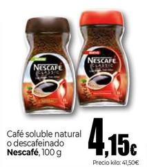 Oferta de Nescafé - Café Soluble Natural O Descafeinado por 4,15€ en Unide Market
