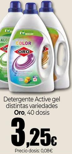 Oferta de Oro - Detergente Active Gel Distintas Variedades por 3,25€ en Unide Market