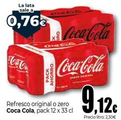 Oferta de Coca-cola - Refresco Original O Zero por 9,12€ en Unide Market