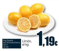Oferta de Limón por 1,19€ en Unide Supermercados