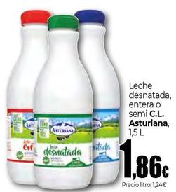 Oferta de Central Lechera Asturiana - Leche Desnatada, Entera O Semi por 1,86€ en Unide Supermercados