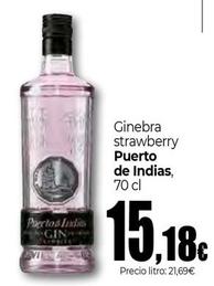 Oferta de Puerto De Indias - Ginebra Strawberry por 15,18€ en Unide Supermercados