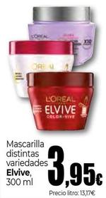 Oferta de L'oréal - Mascarilla Distintas Variedades Elvive por 3,95€ en Unide Supermercados
