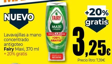 Oferta de Fairy - Lavavajillas A Mano Concentrado Antigoteo por 3,25€ en Unide Supermercados