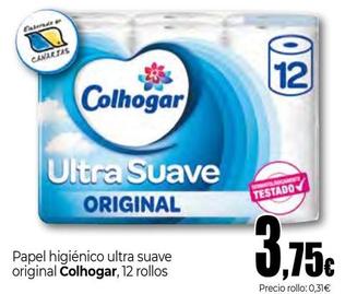 Oferta de Colhogar - Papel Higiénico Ultra Suave Original por 3,75€ en Unide Supermercados