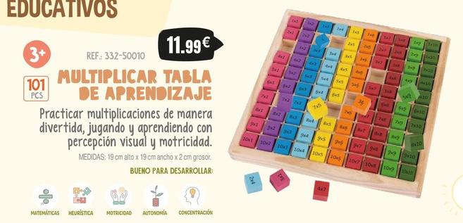 Oferta de Multiplicar Tabla De Aprendizaje por 11,99€ en Juguetilandia