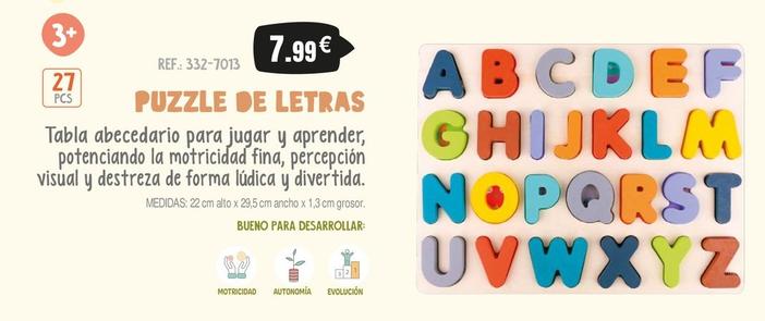 Oferta de Puzzle De Letras por 7,99€ en Juguetilandia