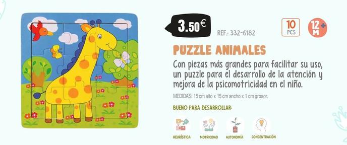 Oferta de Puzzle Animales por 3,5€ en Juguetilandia