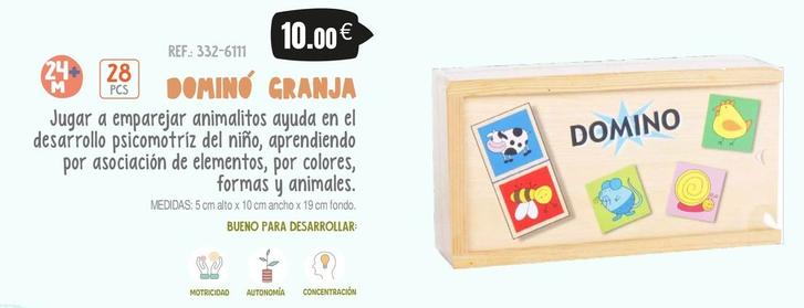 Oferta de Domino Granja por 10€ en Juguetilandia
