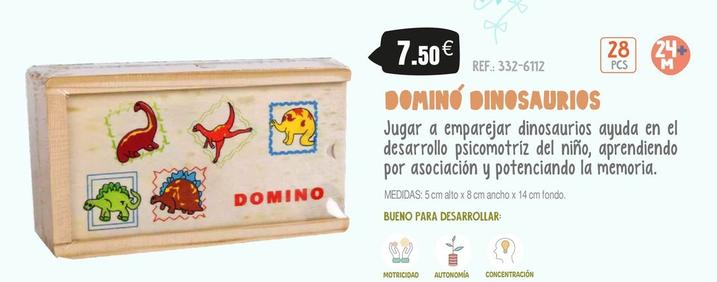 Oferta de Domino Dinosaurios por 7,5€ en Juguetilandia