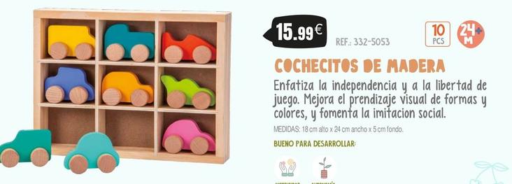 Oferta de Cochecitos De Madera por 15,99€ en Juguetilandia