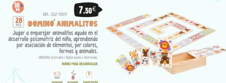 Oferta de Domino Animalitos por 7,5€ en Juguetilandia