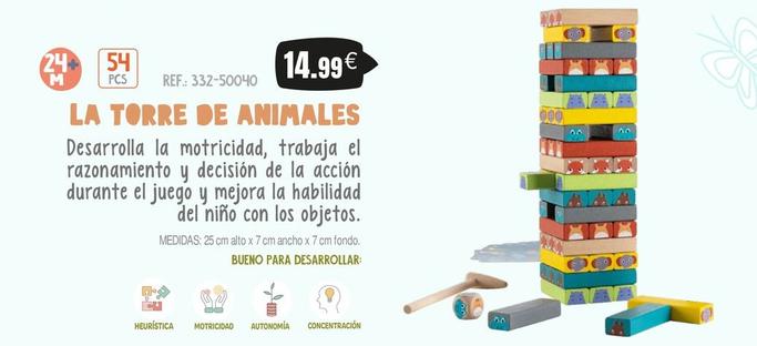 Oferta de La Torre De Animales por 14,99€ en Juguetilandia