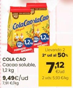 Oferta de Cola Cao - Cacao Soluble por 9,49€ en Autoservicios Familia