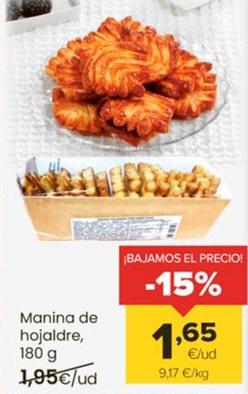 Oferta de Manino De Hojaldre por 1,65€ en Autoservicios Familia