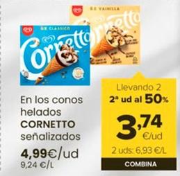 Oferta de Cornetto - En Los Conos Helados por 4,99€ en Autoservicios Familia