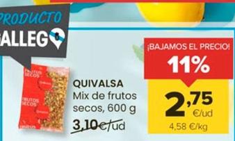 Oferta de Quivalsa - Mix De Frutos Secos por 2,75€ en Autoservicios Familia