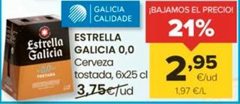 Oferta de Estrella Galicia - Cerveza Tostada por 2,95€ en Autoservicios Familia