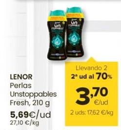 Oferta de Lenor - Perlas Unstoppables Fresh por 5,69€ en Autoservicios Familia