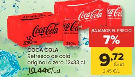 Oferta de Coca-cola - Refresco De Cola Original O Zero por 9,72€ en Autoservicios Familia
