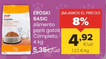Oferta de Eroski - Alimento Para Gatos Completo por 4,92€ en Autoservicios Familia