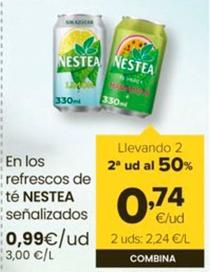Oferta de Nestea - En Los Refrescos De Te por 0,99€ en Autoservicios Familia