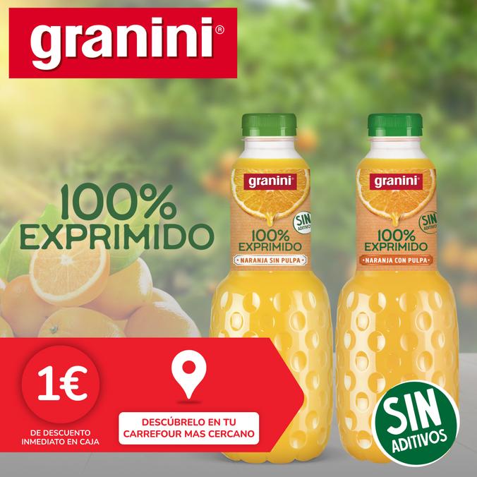 Oferta de GRANINI 100% Exprimido en Granini