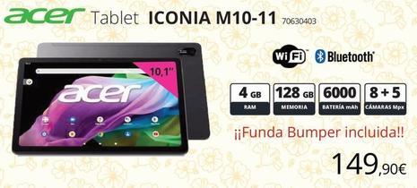 Oferta de Acer - Tablet Iconia M10-11 por 149,9€ en Ecomputer