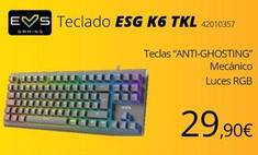 Oferta de Teclado Esg K6 Tkl por 29,9€ en Ecomputer