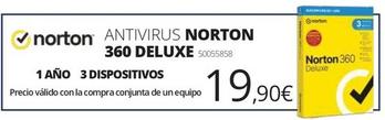 Oferta de Norton - Antivirus 360 Deluxe por 19,9€ en Ecomputer