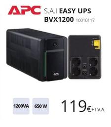 Oferta de Apc - S.A.I Easy Ups BVX1200  por 119€ en Ecomputer