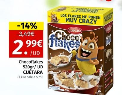 Oferta de Cuétara - Chocoflakes por 2,99€ en Maskom Supermercados