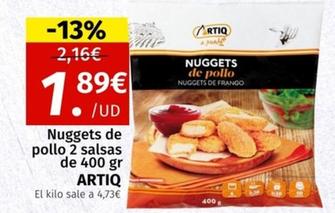 Oferta de Artiq - Nuggets De Pollo por 1,89€ en Maskom Supermercados