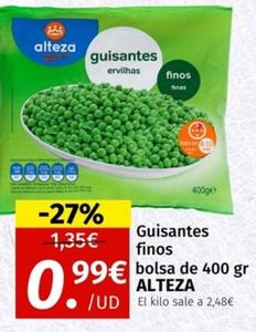 Oferta de Alteza - Guisantes Finos por 0,99€ en Maskom Supermercados