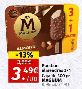 Oferta de Magnum - Bombon Almendras Caja por 3,49€ en Maskom Supermercados