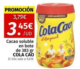 Oferta de Cola Cao - Cacao Soluble por 3,45€ en Maskom Supermercados