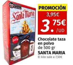 Oferta de Santa Maria - Chocolate Taza En Polvo por 3,75€ en Maskom Supermercados
