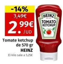 Oferta de Heinz - Tomate Ketchup por 2,99€ en Maskom Supermercados