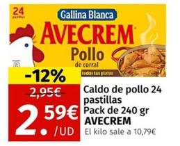 Oferta de Gallina Blanca - Caldo De Pollo 24 Pastillas por 2,59€ en Maskom Supermercados