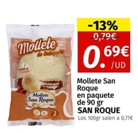 Oferta de Mollete San Roque - En Paquete por 0,69€ en Maskom Supermercados