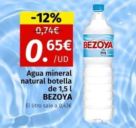 Oferta de Bezoya - Agua Mineral Natural por 0,65€ en Maskom Supermercados