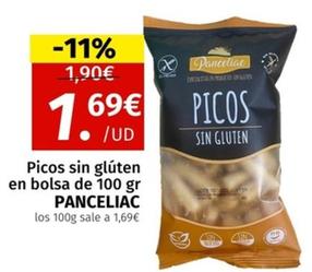 Oferta de Panceliac - Picos Sin Glúten En Bolsa por 1,69€ en Maskom Supermercados