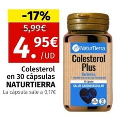 Oferta de Naturtierra - Colesterol En 30 Capsulas por 4,95€ en Maskom Supermercados