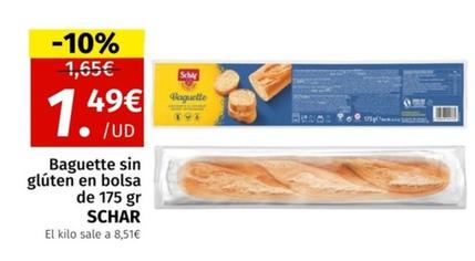 Oferta de Schär - Baguette Sin Glúten por 1,49€ en Maskom Supermercados