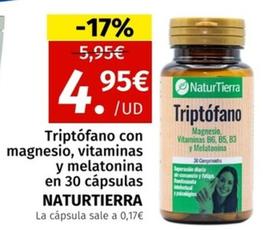Oferta de Naturtierra - Triptofano Con Magnesio por 4,95€ en Maskom Supermercados