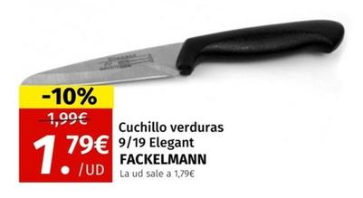 Oferta de Fackelmann - Cuchillo Verduras por 1,79€ en Maskom Supermercados