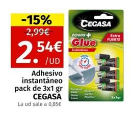 Oferta de Cegasa - Adhesivo Instantáneo por 2,54€ en Maskom Supermercados