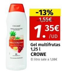 Oferta de Crowe - Gel Multifrutas por 1,35€ en Maskom Supermercados